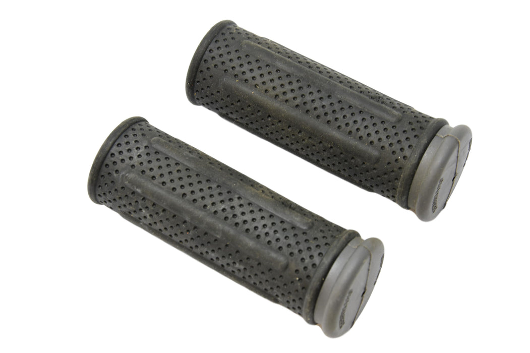 Herrmans 90mm Bike Handlebar Grips Black & Grey For Bikes With Gripshift, Revoshift