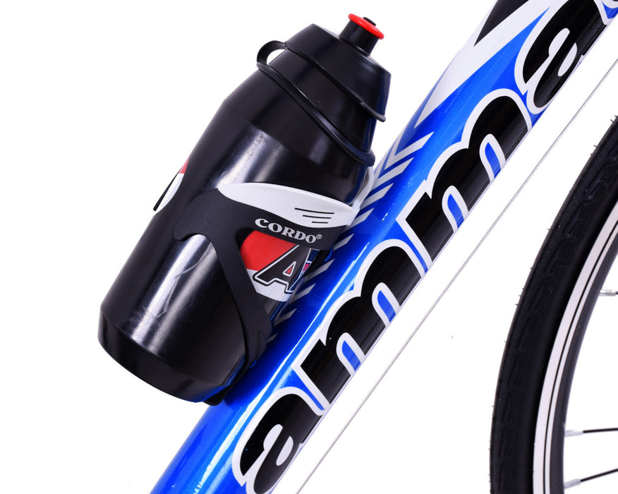 CORDO RIDE LIGHT ALLOY MTB CYCLE WATER BOTTLE CAGE HOLDER WHITE-BLACK 50% OFF