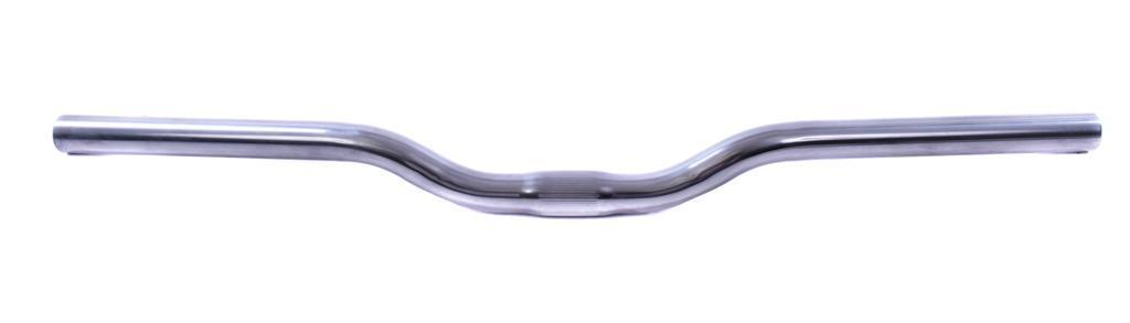 SATIN SILVER BIKE ALL ROUNDER HANDLE BARS SEMI 30mm RISE CYCLE HANDLEBAR 580mm