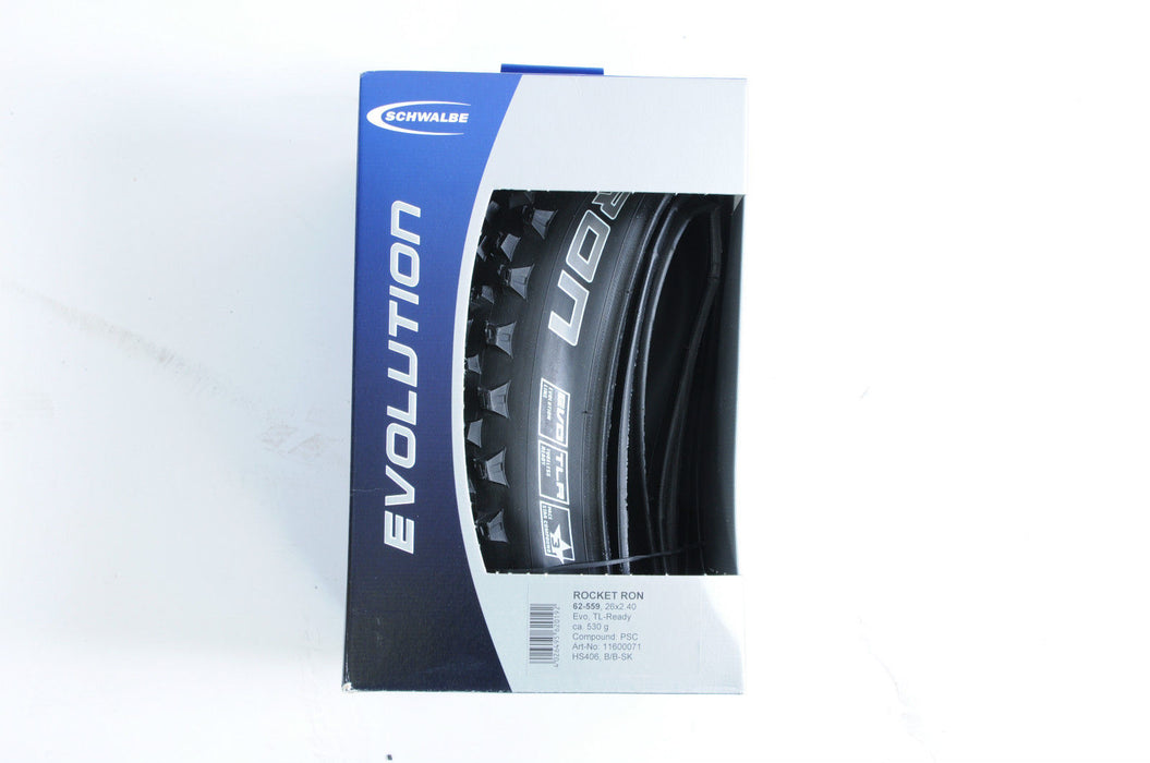 Schwalbe Rocket Ron 26 x 2.40 Evolution Tubeless Ready Folding MTB Bike Tyre