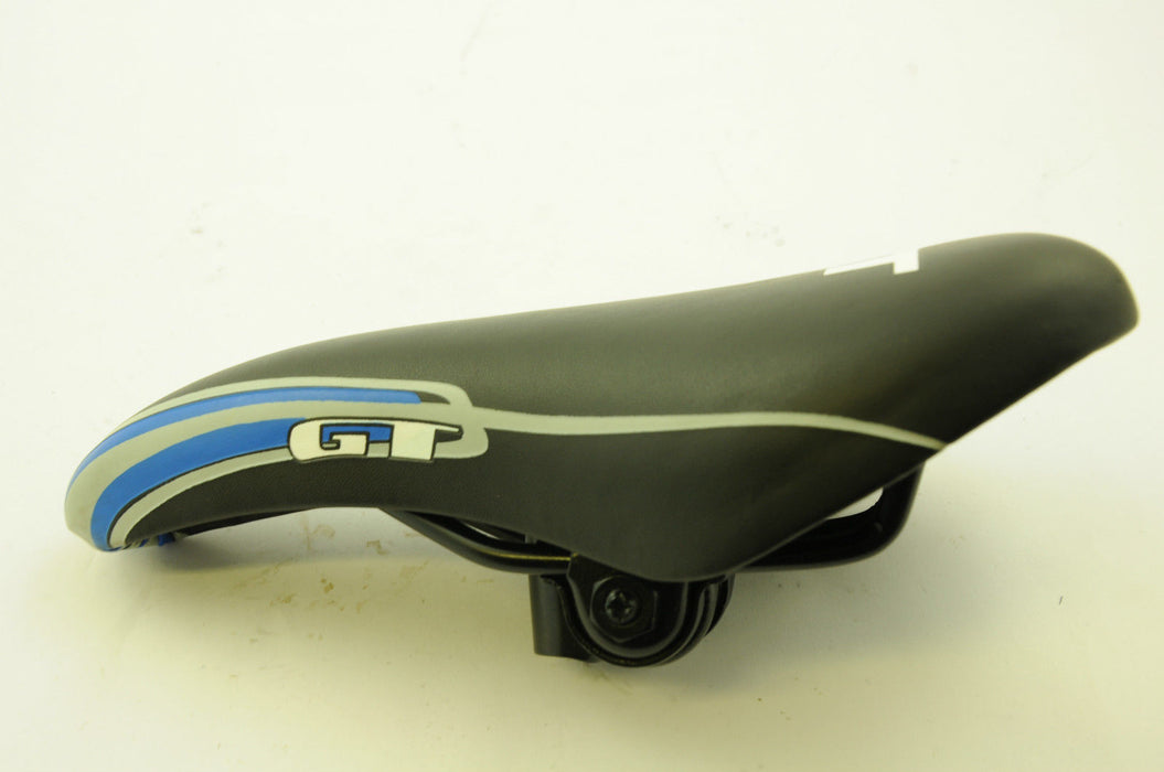 GT-14 B1 OLD SCHOOL BMX VISCOUNT GT BMX SADDLE BIKE SEAT BLACK BLUE TRIM YEAR M