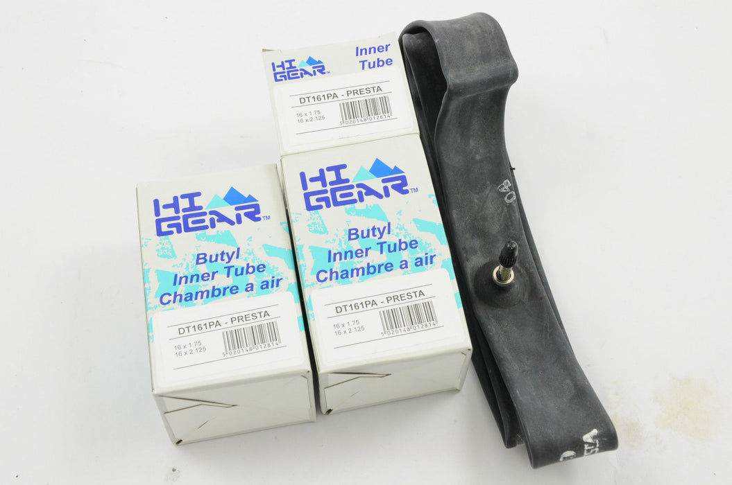 PAIR (2) HIGH PRESSURE INNER TUBES 16x1.75,16x1.90,16x2.00,16X2.125 PRESTA HP - Bankrupt Bike Parts