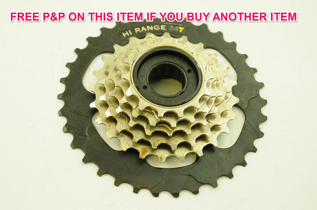 LOWER GEAR EASY TO RIDE YOUR BIKE UP HILL MEGA RANGE 6 SPEED FREEWHEEL CASSETTE