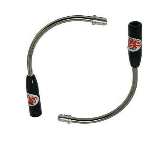 2 PROMAX ABS CONTROLLER BIKE BRAKE CABLE 90 DEGREE V BRAKE PIPE BLACK / SILVER