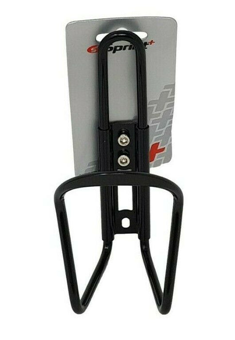 BICYCLE HANDLEBAR MOUNTED WATER BOTTLE CAGE GLOSS BLACK, STEEL