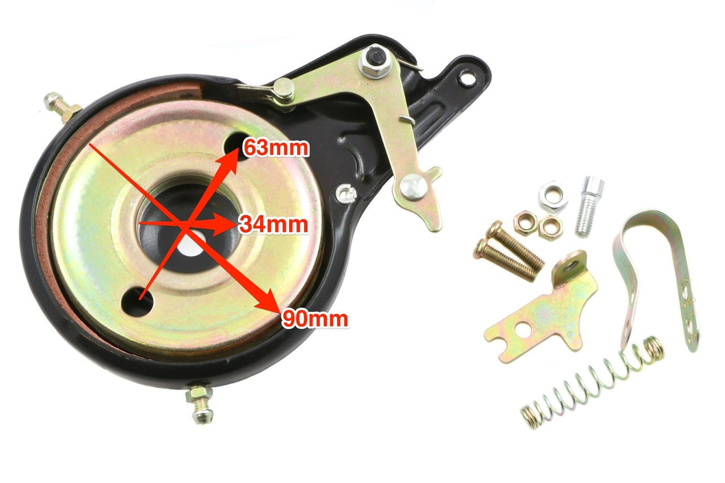 BAND BRAKE FOR BIKES,ELECTRIC SCOOTERS,GO PED,GO KART 90mm REAR HUB BRAKE