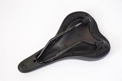 BARGAIN PRICED BICYCLE SADDLE MTB CONCEPT BIKE SEAT BLACK-BLUE 240mm x 150mm