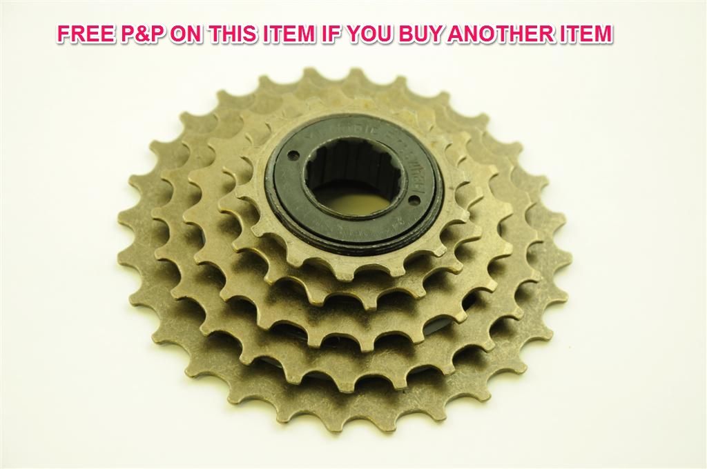 5 SPEED BIKE 14-28 NON INDEX FREEWHEEL COG ( CASSETTE FOR THREADED HUBS)