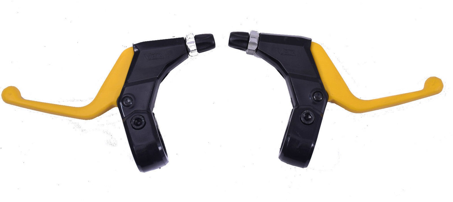 PAIR MOUNTAIN BIKE YELLOW BRAKE LEVERS VUELTA CYCLE BRAKE LEVERS LOW PRICE