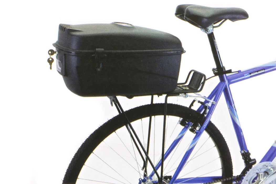 BIKE PANNIER HARD BOX LOCKABLE PROTECTIVE CASE 17 litre FITS BIKE CARRIERS