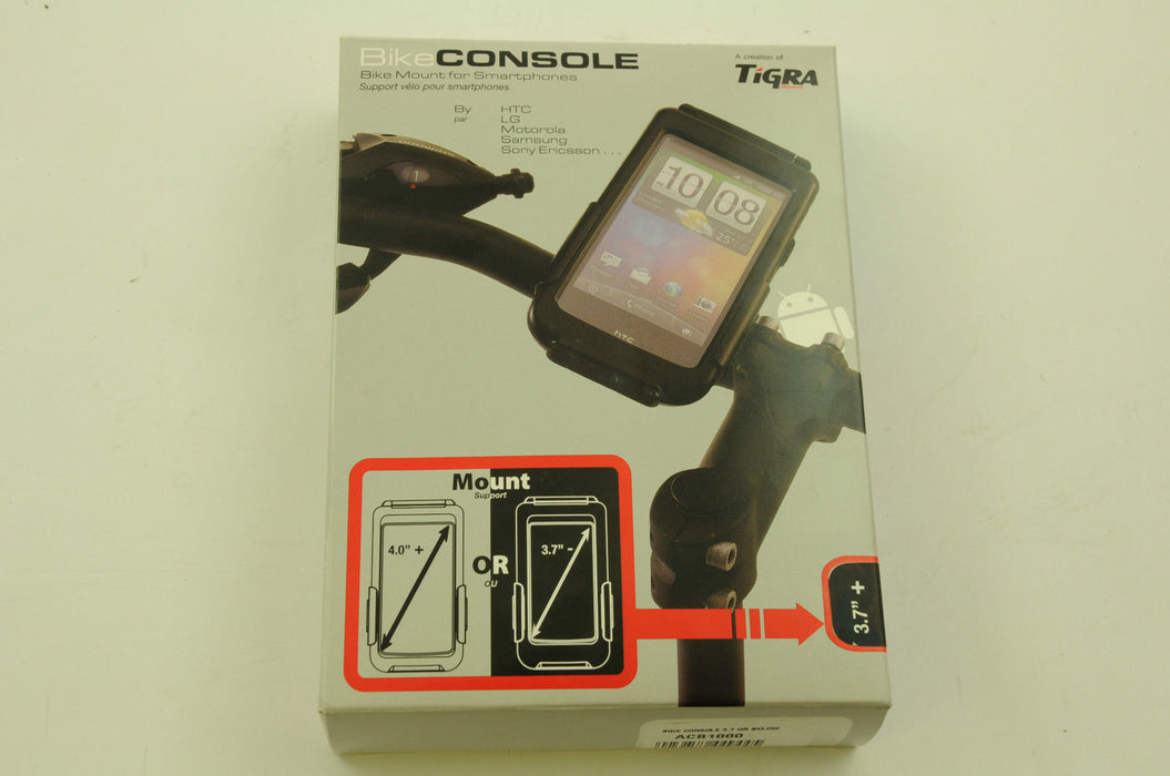 BIKE CONSOLE MOUNT FOR MOTOROLA, HTC, LG 3.7” SMARTPHONES 75% OFF RRP