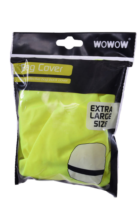 HI VIS XL REFLECTIVE FLUORESCENT BIKE PANNIER BAG COVER - RUCKSACK COVER ETC