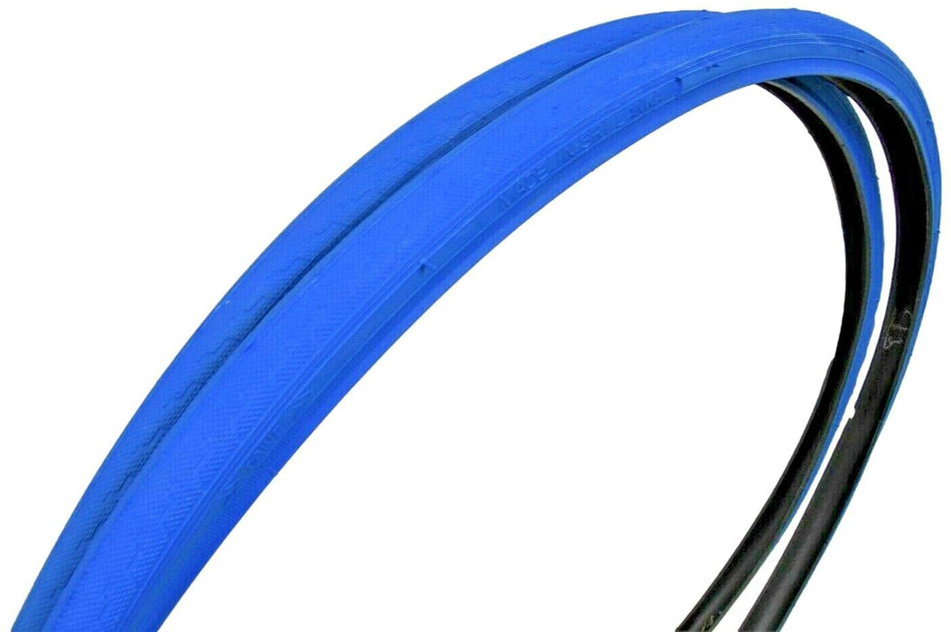 PAIR BLUE 700x23c DSI TYRES FOR RACING ROAD BIKE SPORTS RACER SEMI-SLICK SRI-89