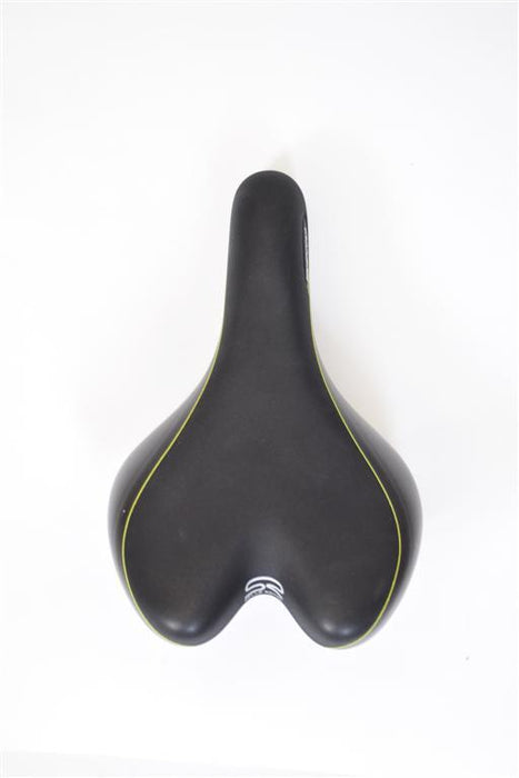 SELLE ROYAL BIKE SEAT-SADDLE FRECCIA BLACK & GREEN MAGNESE LIGHTWEIGHT COMFORT S