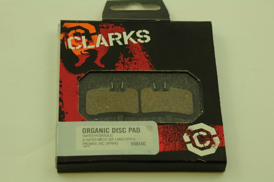 PAIR CLARKS ORGANIC DISC BRAKE PADS VX814C HAYES HYDRAULIC REPLACEMENT BOGOF