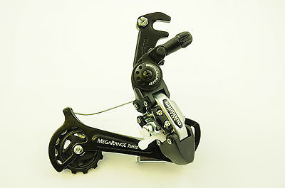 SHIMANO MEGARANGE RD-C101 RAPID RISE REAR DERAILLEUR +FREEWHEEL + KMC Z50 CHAIN