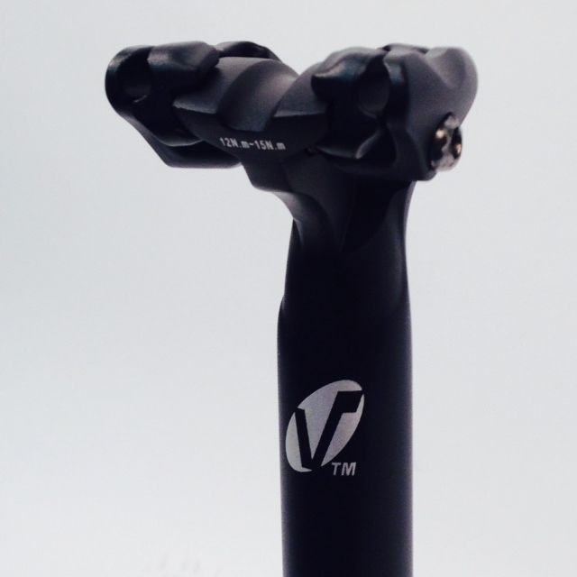 27.2mm SEAT POST ALLOY BIKE MICRO ADJUST SEAT POST BLACK 350mm (14") NEW