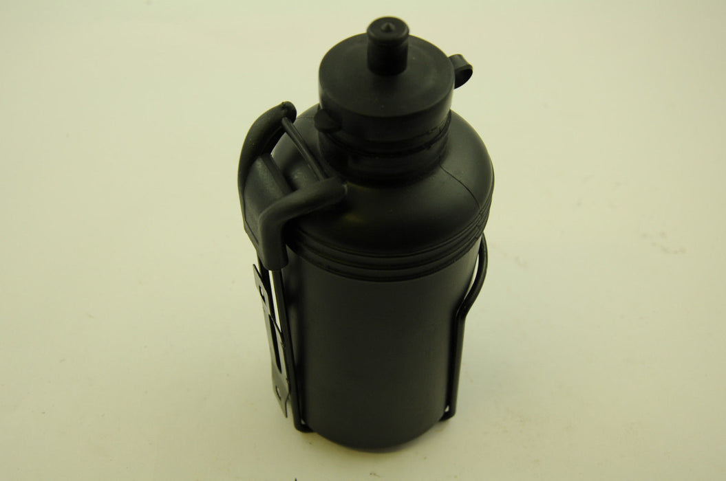 60's, 70's, 80's CLASSIC RACING BIKE BOTTLE & CAGE BLACK DRINKS BOTTLE