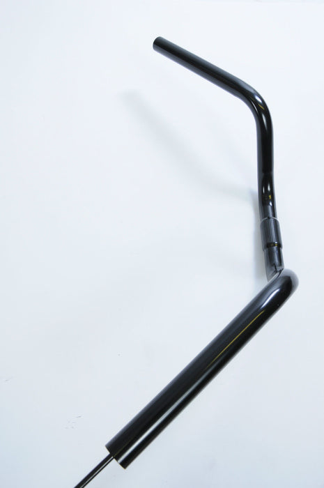 Black U Rise-Sit Up High Bicycle Handlebars - Narrow 540mm Width & 120mm Rise