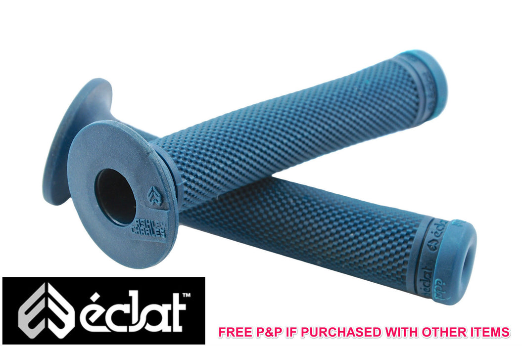 ECLAT ASHLEY CHARLES SIGNATURE BMX HANDLEBAR GRIPS, ELASTOMER RUBBER TEAL