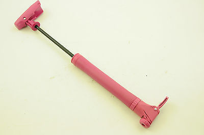 RALEIGH PINK MINI BIKE PUMP AND HOLDER PRESTA  SCHRADER VALVE RMJ500PM NEW