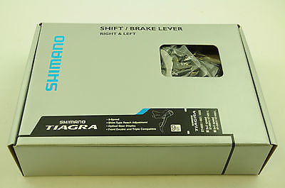 SHIMANO TIAGRA ST-4501 ROAD BIKE STI GEAR BRAKE SHIFTER LEVER BOXED SET DOUBLE