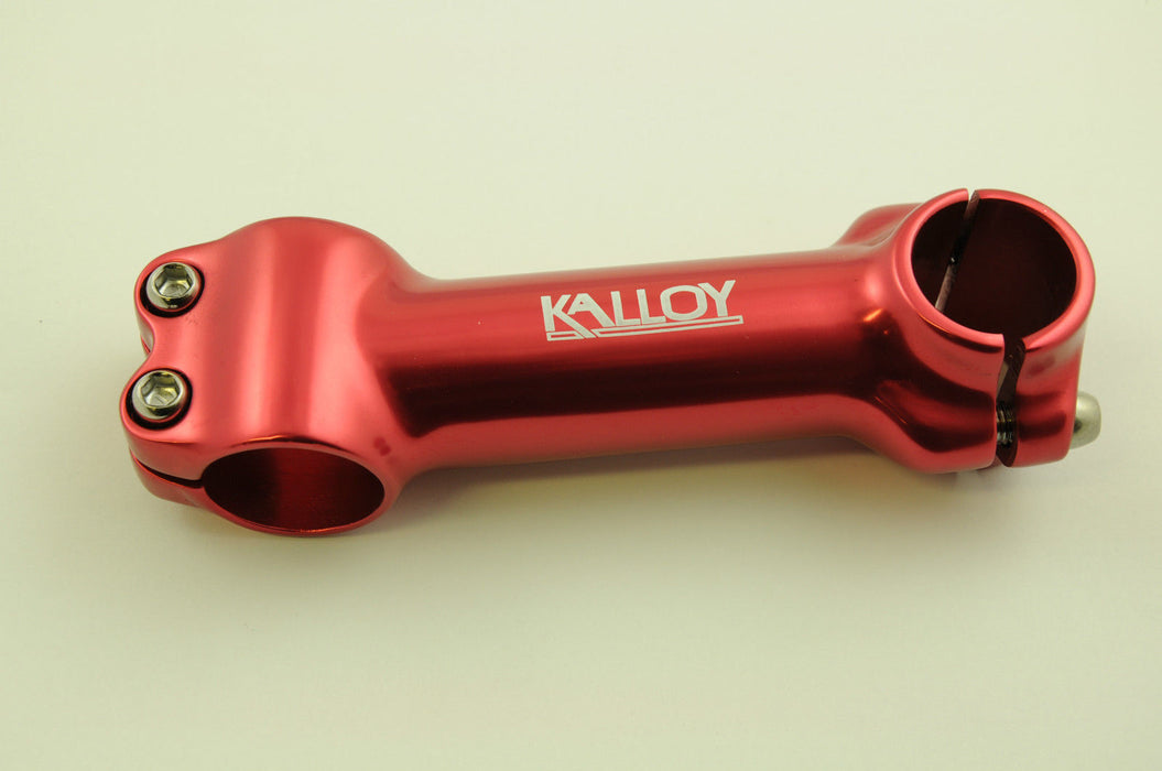 KALLOY AHEAD LONG REACH 110mm HANDLEBAR STEM A-HEAD RED ALLOY 1 1-8" STEERER