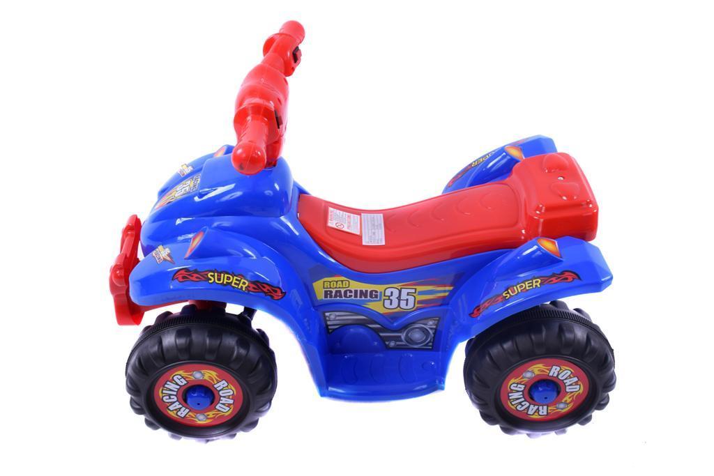 CHILDS ELECTRIC RIDE-ON 4 WHEEL QUAD BIKE 'EVO' BATTERY ELECTRIC QUAD BLUE-RED