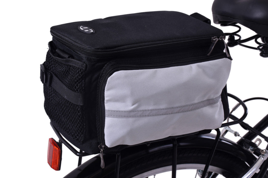 BIKE CARRIER RACK BAG + FOLDING PANNIER BAGS INSULATED BAG 28 LITRE SHOWER COVER