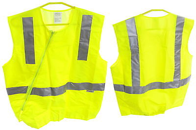 OXFORD MOTRAX VISILITE BRIGHT TOP HI VIZ MOTORBIKE,3M REFLECTIVE GILET ALL SIZES - Bankrupt Bike Parts