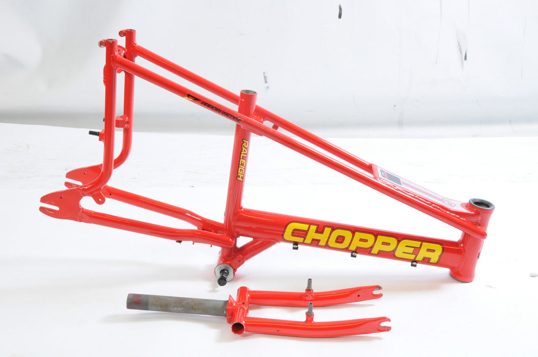 RALEIGH CHOPPER MK 3 RED FRAME & FORKS NEVER EVER RIDDEN READY TO BUILD BARGAIN