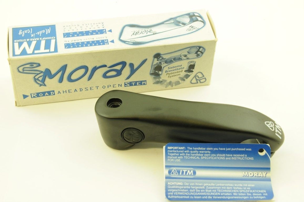 ITM MORAY ROAD BIKE HANDLEBAR STEM 25.4mm (1”) 120mm DROP BAR RACER STEM BLACK