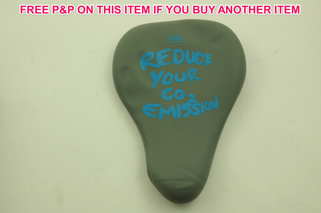 WATERPROOF SILICONE SECOND SKIN BIKE SADDLE COVER REDUCE YOUR C02 EMISSION BLUE