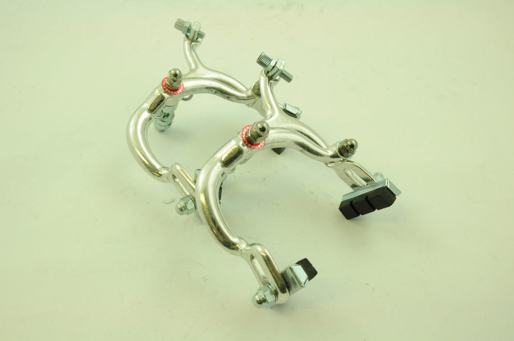 ALLOY BRAKE CALIPERS VINTAGE, ROAD TOWN SHOPPER BIKE MAX 81mm REACH ROUND BRIDGE