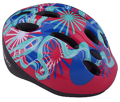 AGU OCEAN WAVES KIDS BIKE SAFETY CRASH HELMET 52-56cm RED-BLUE