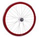 PAIR 700c 622-13 FLIP FLOP FIXIE WHEELS,NOVATEC SEALED HUBS DEEP WALL RIMS RED - Bankrupt Bike Parts