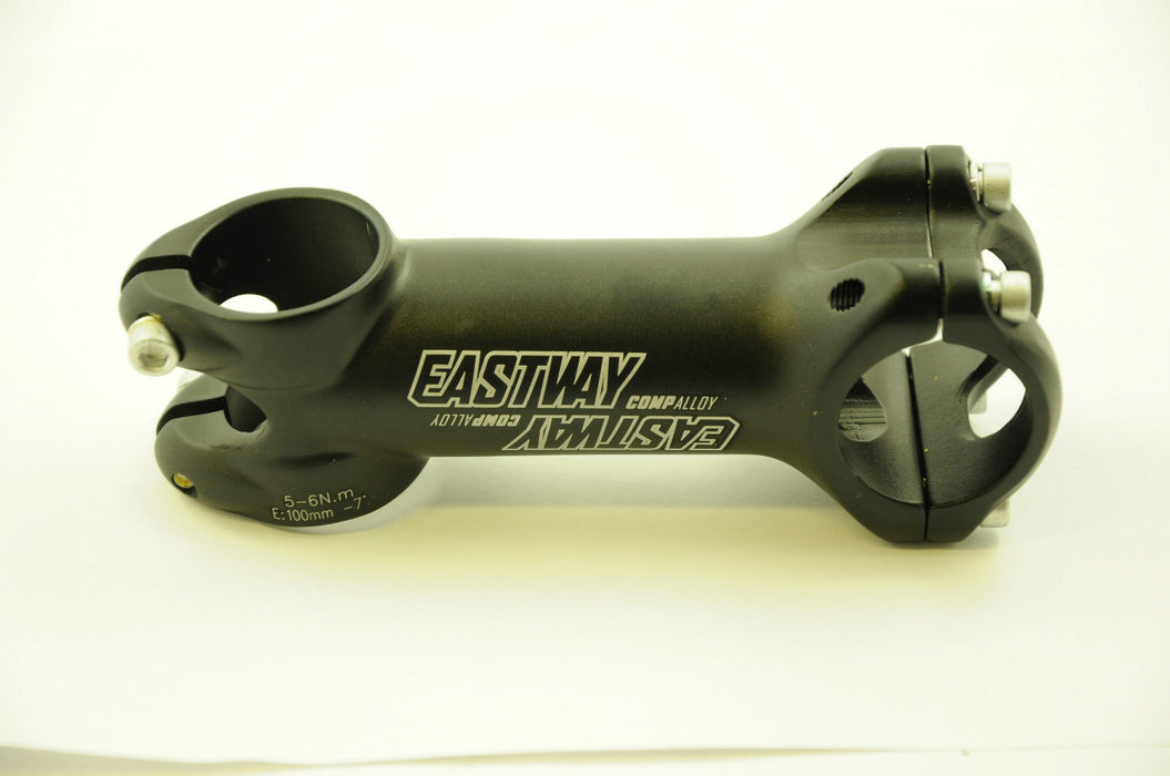 EASTWAY COMP ALLOY ULTRA-LIGHT AHEAD HANDLEBAR STEM 100mm SATIN BLACK 50% OFF