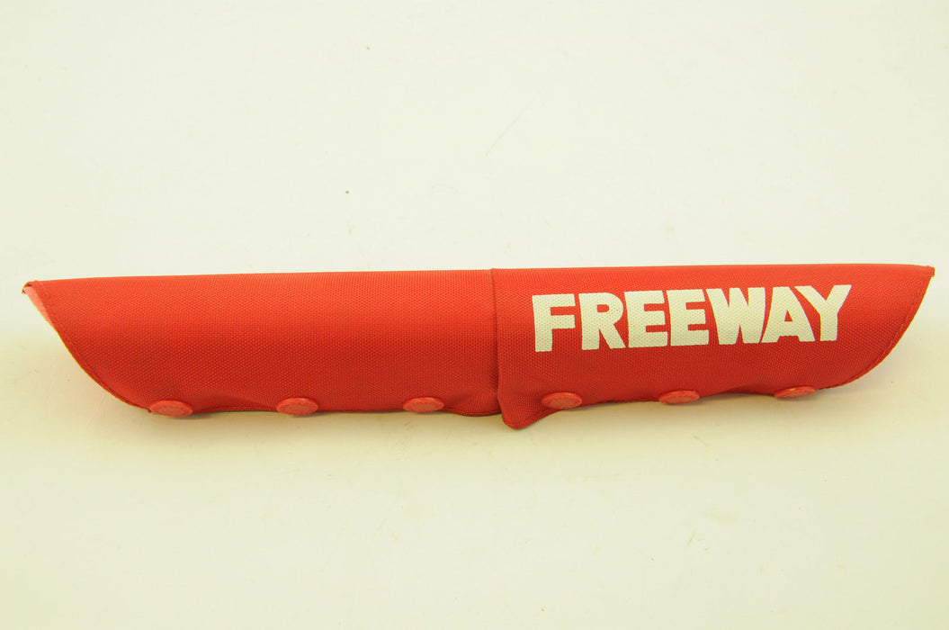 OLD SCHOOL BMX 1980’S MADE FREEWAY “V “ STYLE TEAM BMX HANDLEBAR PAD RED