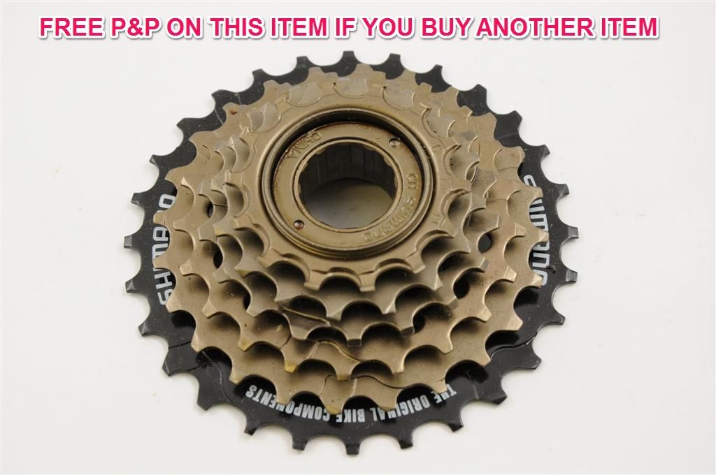 SHIMANO 14-28 TEETH 6 SPEED INDEX FREEWHEEL-BLOCK-SCREW ON CASSETTE MTB ATB BIKE