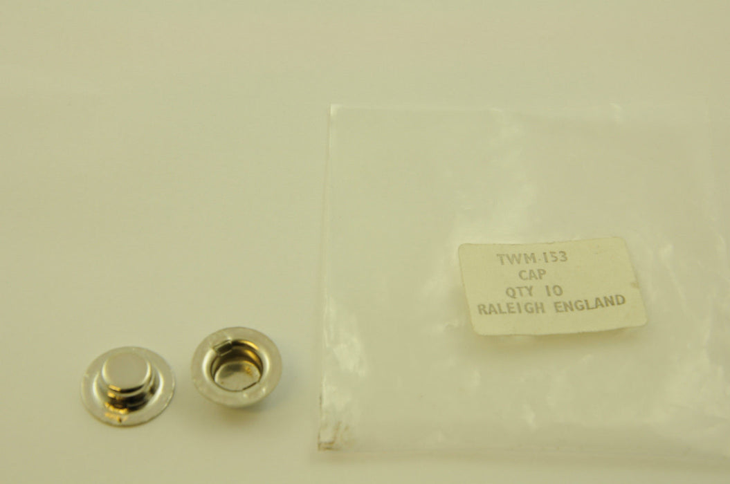 2 Raleigh TWM153 3/8" Dotloc Dome Axle Caps Jolly Jumbo Trikes, Prams, Gokarts Etc