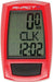 GIANT AXACT 11 FUNCTION WATERPROOF LCD BIKE COMPUTER CYCLE SPEEDOMETER RED - Bankrupt Bike Parts