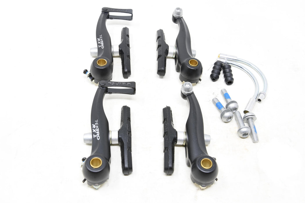 Pair Tektro RX1 85mm Mini V Brakes MTB Bmx Drop Bar Convert From Canti-Lever Brakes