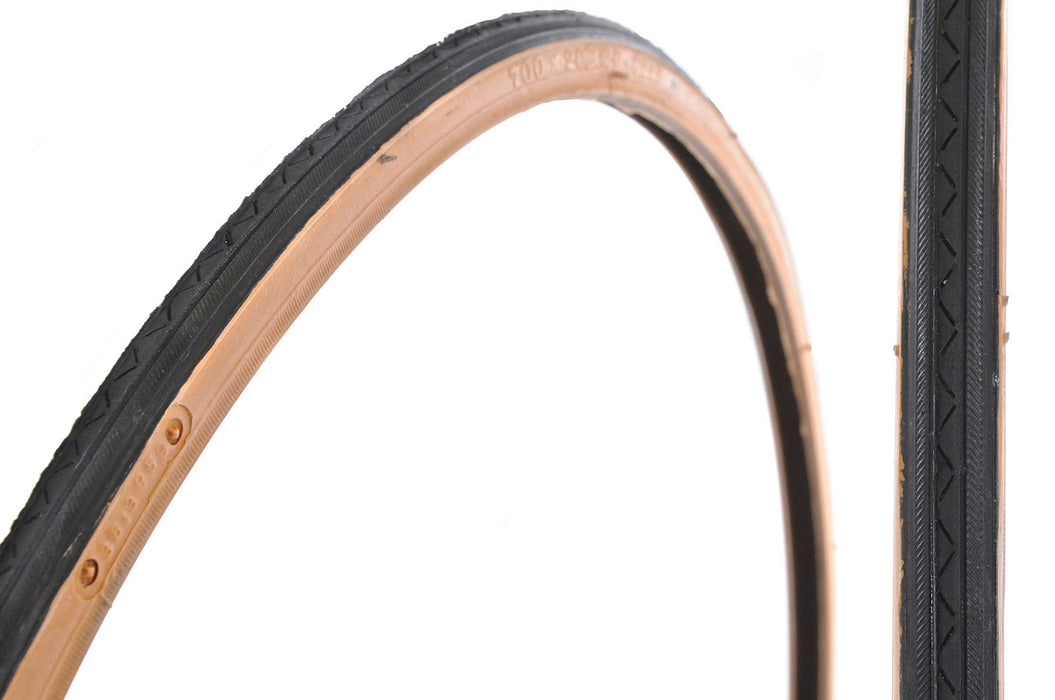 700x20c GUMWALL TYRE CLASSIC LOOK NARROW FIXIE-ROAD BIKES