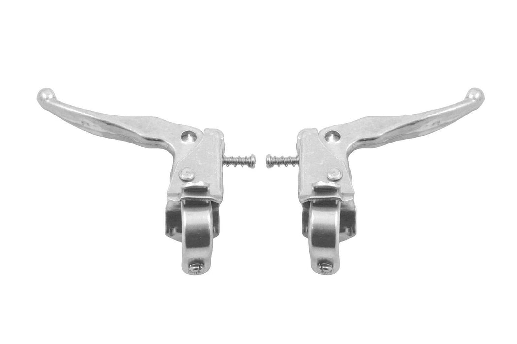 BMX MX STYLE BRAKE LEVERS ALLOY MX TYPE OLD SCHOOL OR MODERN BMX SILVER BL805SL