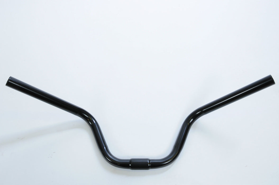 Black U Rise-Sit Up High Bicycle Handlebars - Narrow 540mm Width & 120mm Rise