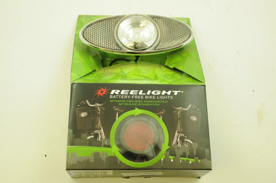 REELIGHT SL620 FRONT BASKET MOUNTED LED LIGHT NO BATTERY WHEEL DRIVEN FREE  -50%