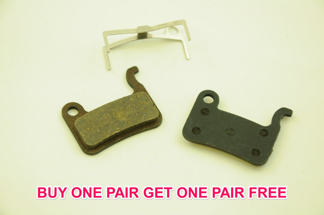 PAIR SHIMANO ORGANIC CLARKS VX824C DISC BRAKE PADS SHIMANO XTR, SAINT, DEORE LX BOGOF