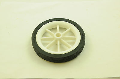 TWO WHITE PLASTIC BICYCLE  STABILISER-ANY USE SPOKED WHEELS 100mm DIAMETER - Bankrupt Bike Parts