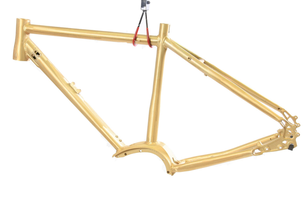 New E Bike Alloy Frame 700c (28”) Raw Finish 53cm Aluminium For Mid Motor Mount Bosch