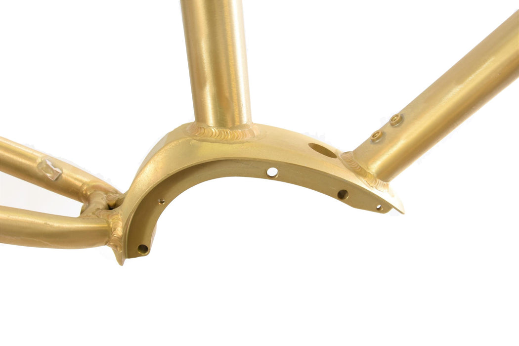 New E Bike Alloy Frame 700c (28”) Raw Finish 53cm Aluminium For Mid Motor Mount Bosch
